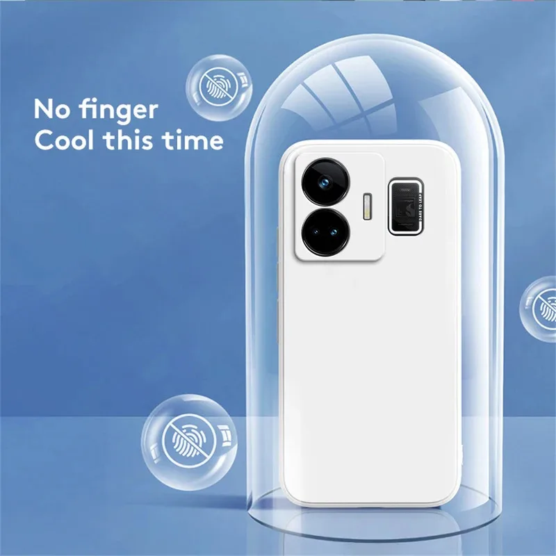 Luxury Soft Square Liquid Silicone Phone Case with Camera Protection