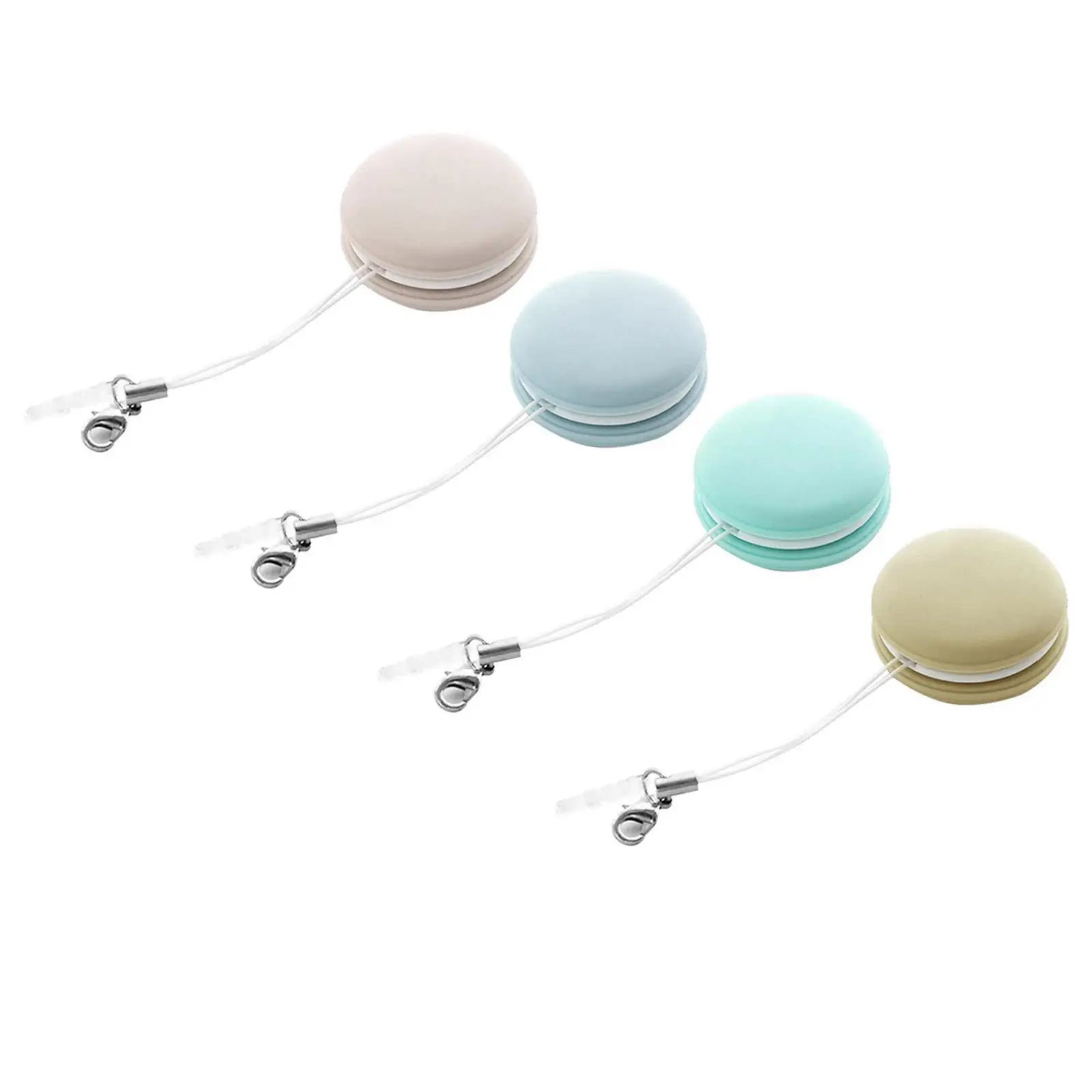

Mini Candy Color Macaron Shape Glasses Cleaning Cloth Keychain Portable Mobile Phone Screen Wipe Cleaning Wipes