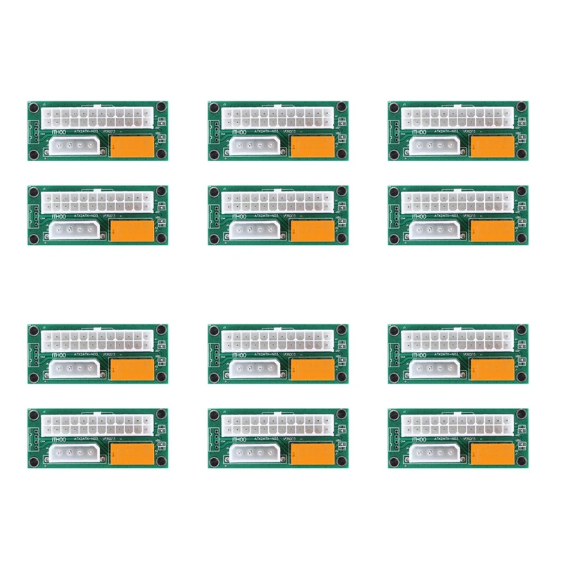 

12 упаковок двойной блок питания, несколько адаптеров питания, Add2psu ATX 24-контактный разъем для Molex 4-контактный разъем для майнера BTC