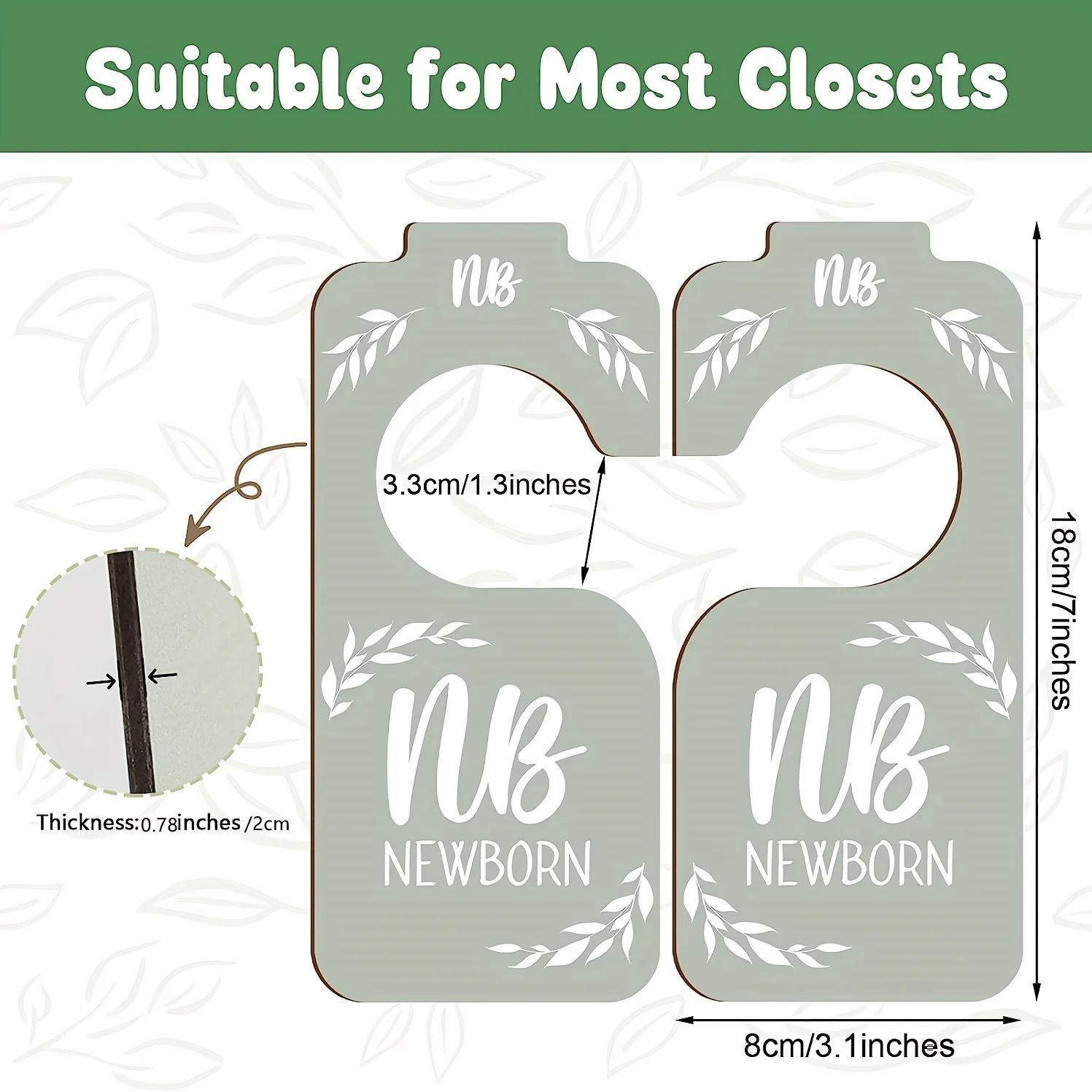 Baby Closet Dividers for baby clothes organizer nursery decor
