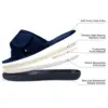 Comwarm Women Furry Slippers Soft Sloe Open Toe Memory Foam Non-slip House Plush Slippers Adjustable Terry Cloth Indoor Sandals 3