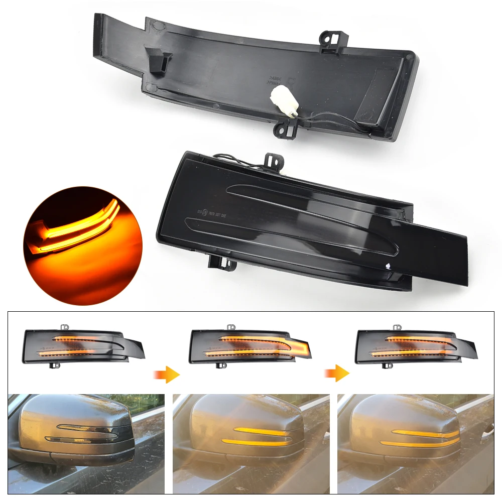 

LED Rearview Mirror Turn Signal Light Blinker Repeater for Mercedes-Benz W463 W251 W166 X166 GL/ML/R/G Class Side Mirror Lamp