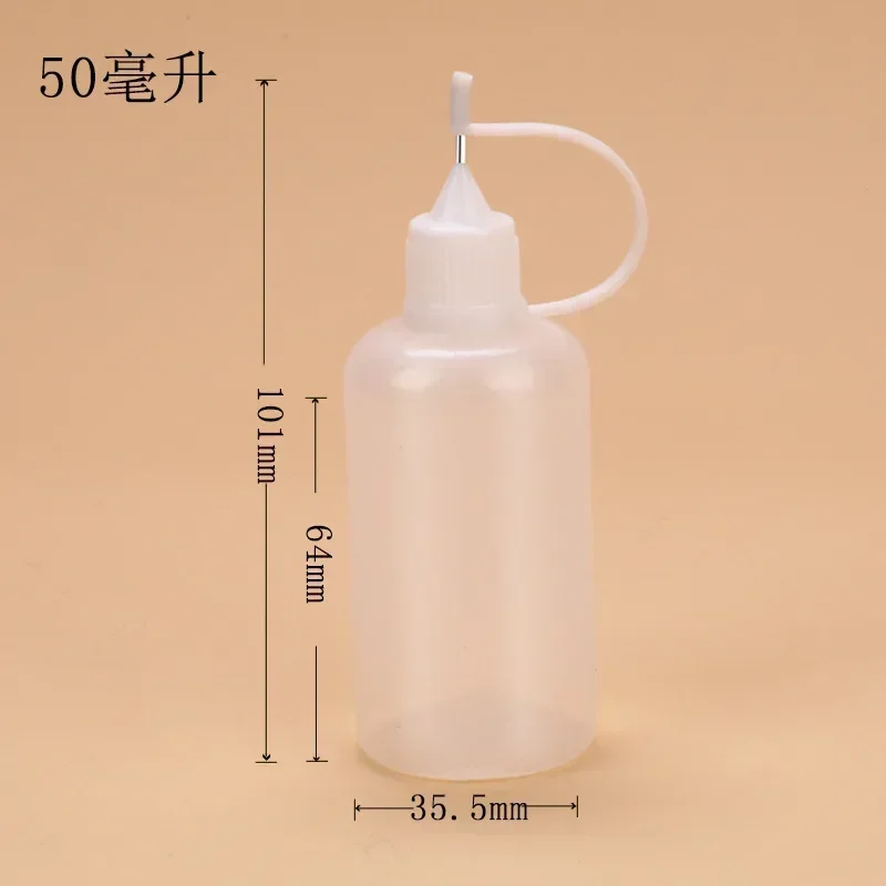Precision Needle Tip Glue Dispenser Bottle with Childproof Cap, 5-100ml Capacity