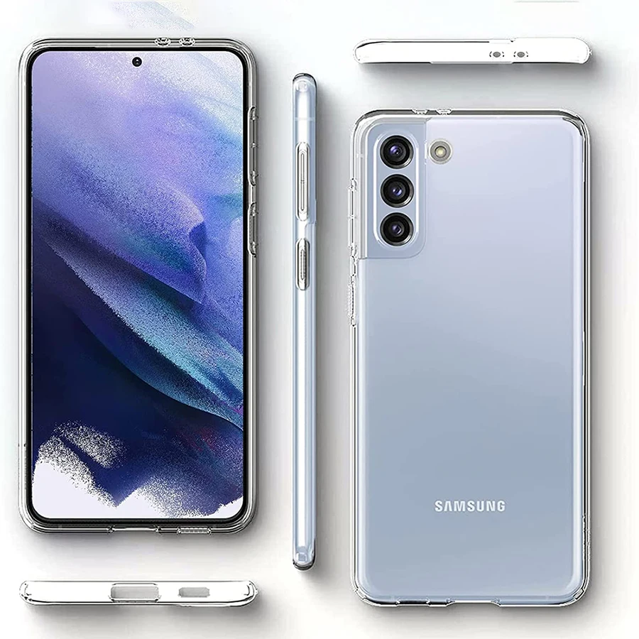 Phone Case Ultra Thin Silicone Soft TPU For Samsung Galaxy S20 S21 FE S22 S23 Ultra Note 20 10 S10E S9 Plus Transparent Shell Bumper