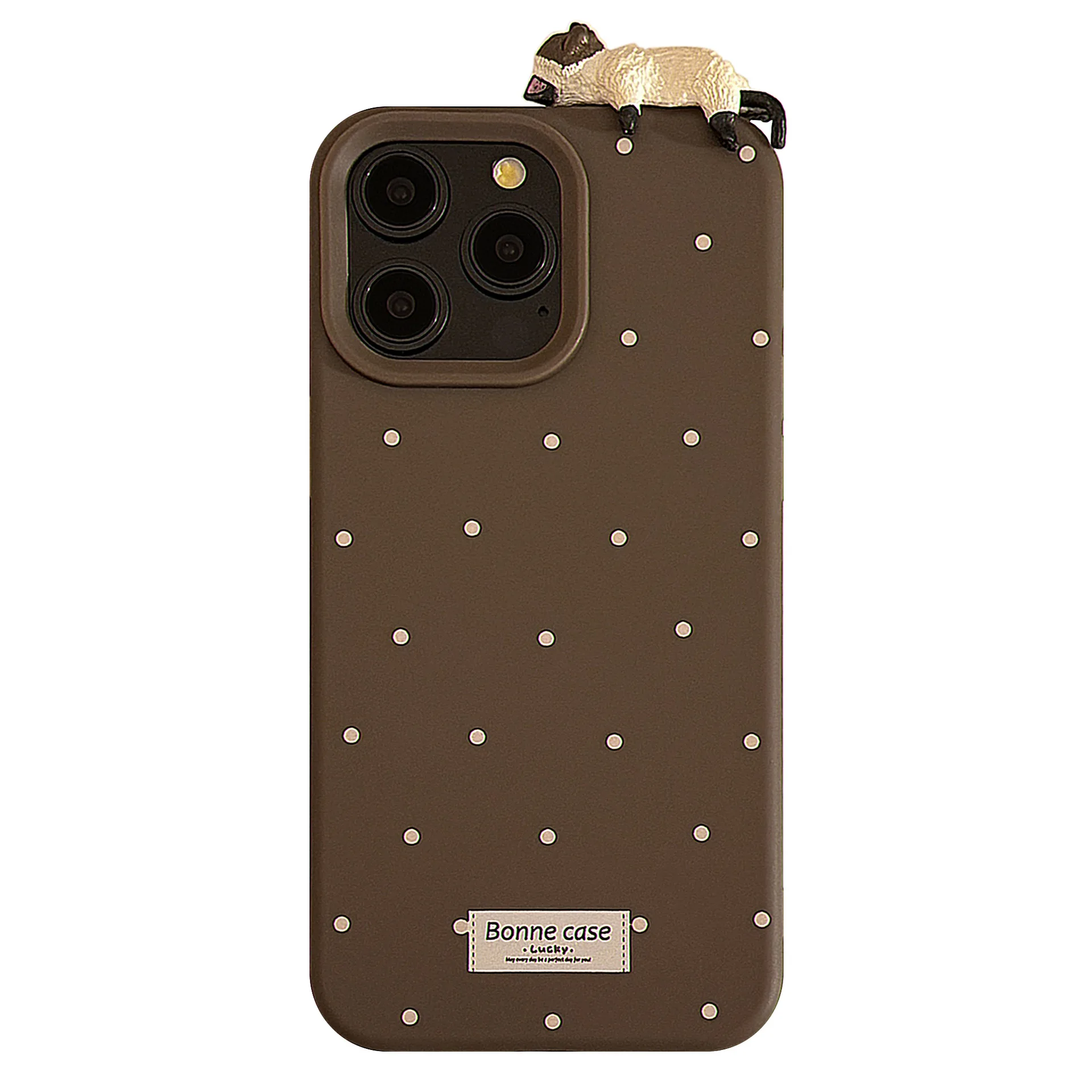 Cute 3D Party Cat Mobile Phone Case 16 15 14promax Soft Polka Dot Design For IPhone 13 12pro 11 Compatible_voghion.com