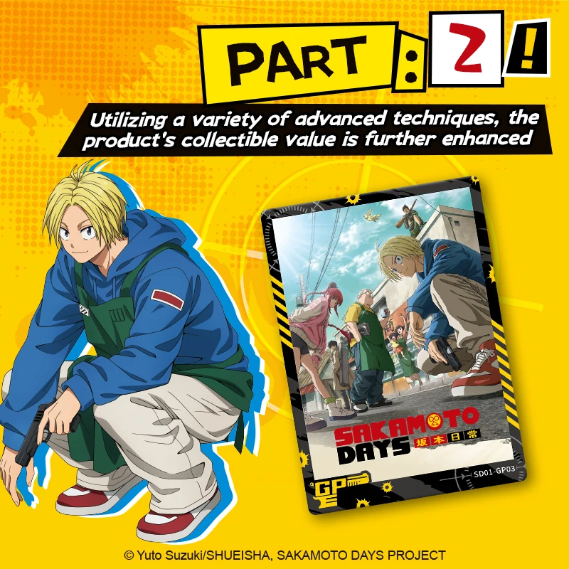 16 Packs CARDFUN SAKAMOTO DAYS Trading Cards TARO SAKAMOTO