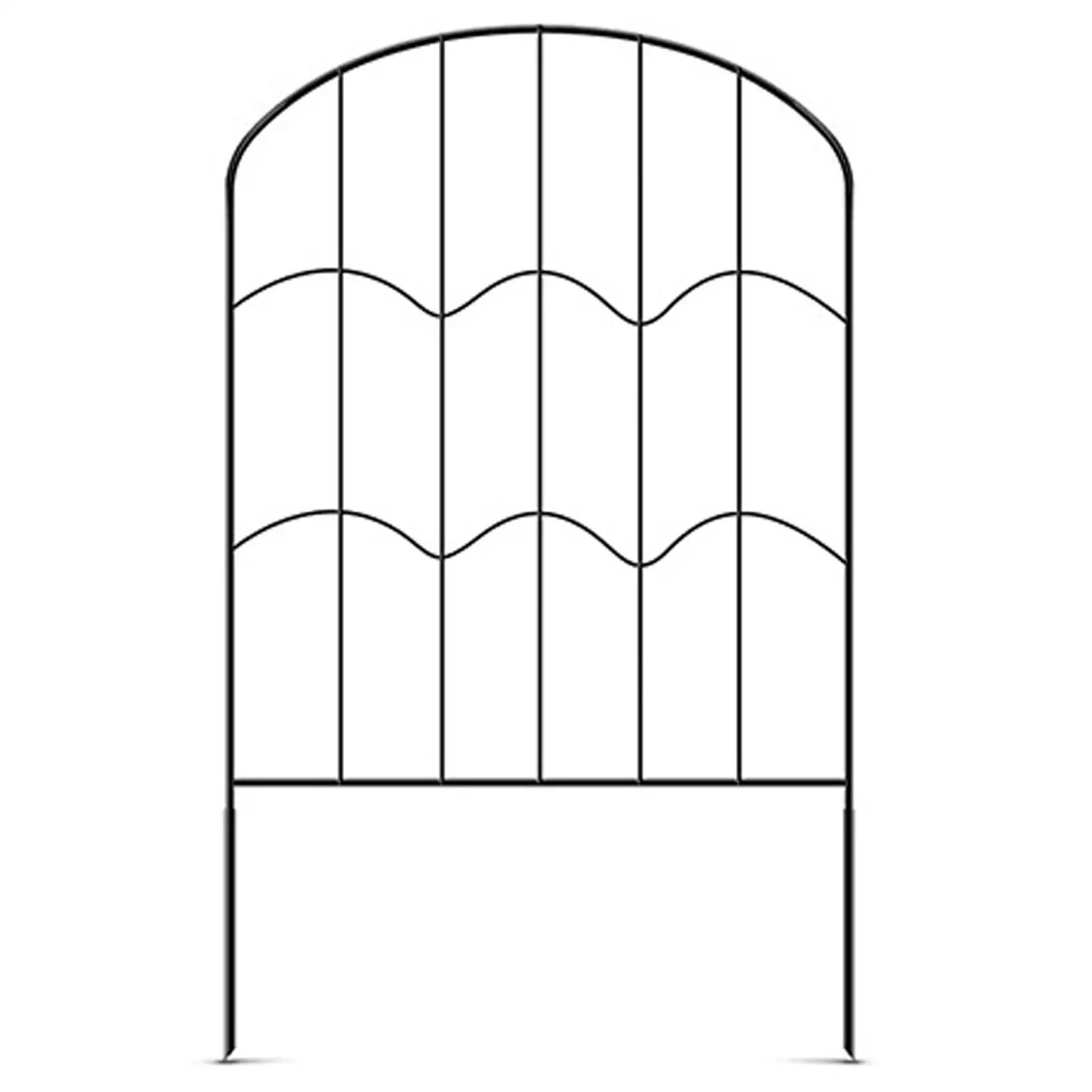 Garden Fence Panel Picket Landscape Tall Metal Border Edging Animal Barrier for Outdoor Privacy Backyard Restaurant Outside Garden Fence Panel Picket Landscape Tall Metal Border Edging Animal Barrier for Outdoor Privacy Backyard Restaurant Outside