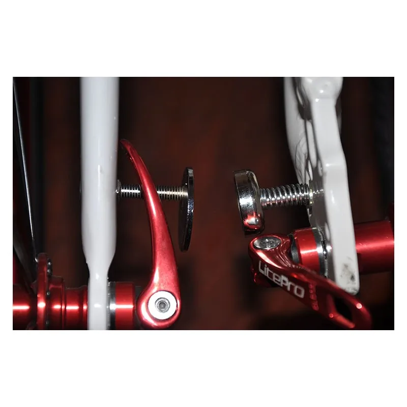 Фото Складная велосипедная магнитная пряжка Для Dahon SP8 412, металлическая пружинная анти-свободная Магнитная защелка-держатель, стопор №2