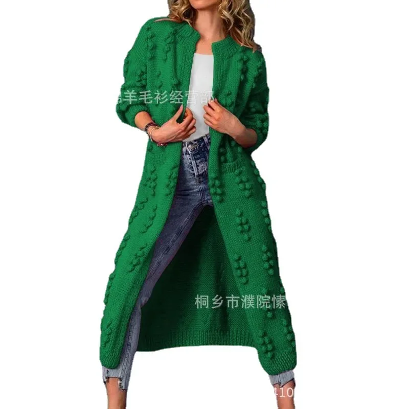 여성 스웨터, 봄/가을 2023 년 단색 긴 니트 가디건 스웨터 코트, 여성 의류, 캐주얼 탑스 패션 스웨터