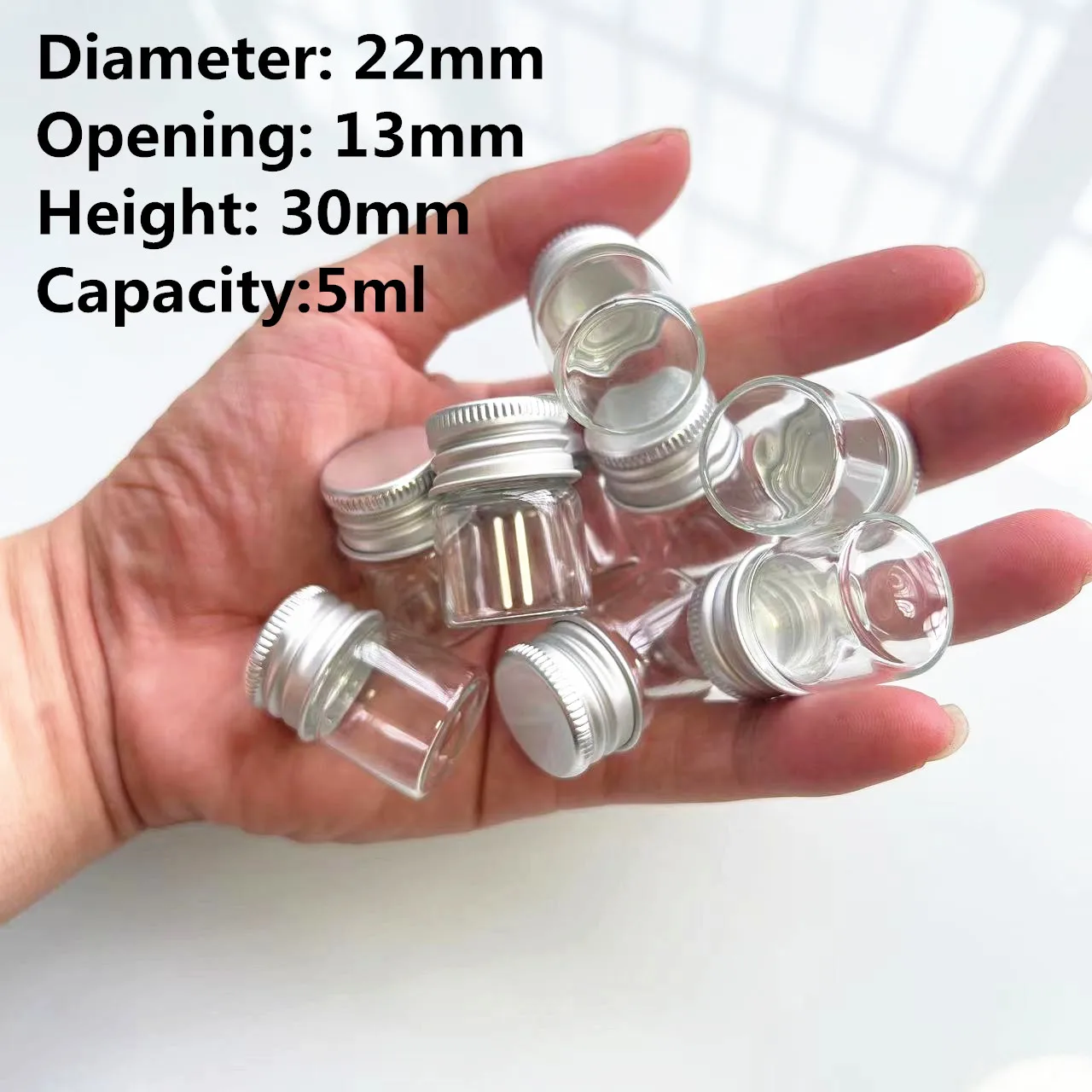 12/50/100 pcs Mini Glass Bottles DIY Birthday Gift Transparent Empty Message Wishing Bottle Christmas Wedding Party Decoration glass bottles mini glass bottles