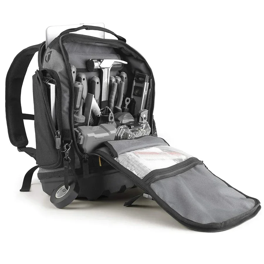 ToughBuilt TB-66C Tool Bag and Backpack Rugged Off-Road Base, for Heavy-Duty Jobsite Back Pack for Electricians, Construction 6