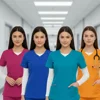 Hospital Suits Doctor Nurse Scrubs Uniform Anti-Wrinkle  Men Women Nursing Scrubs Set