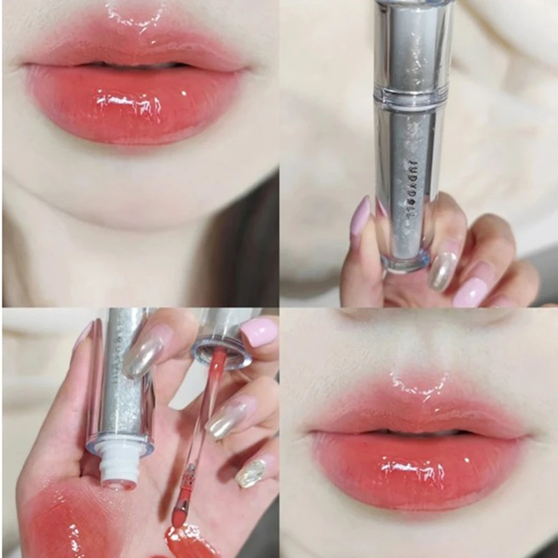 Judydoll Jelly Mirror Lip Glaze Natural Moisturizing DuDu Lip Nude Gloss Lasting Water-light Lipstick Makeup Cosmetics