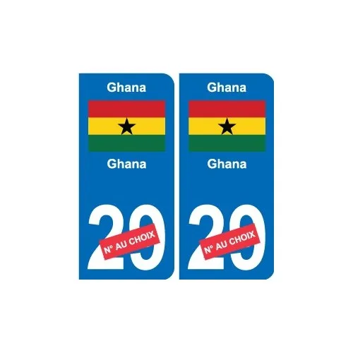 Ghana Ghana sticker number department to choice auto license plate