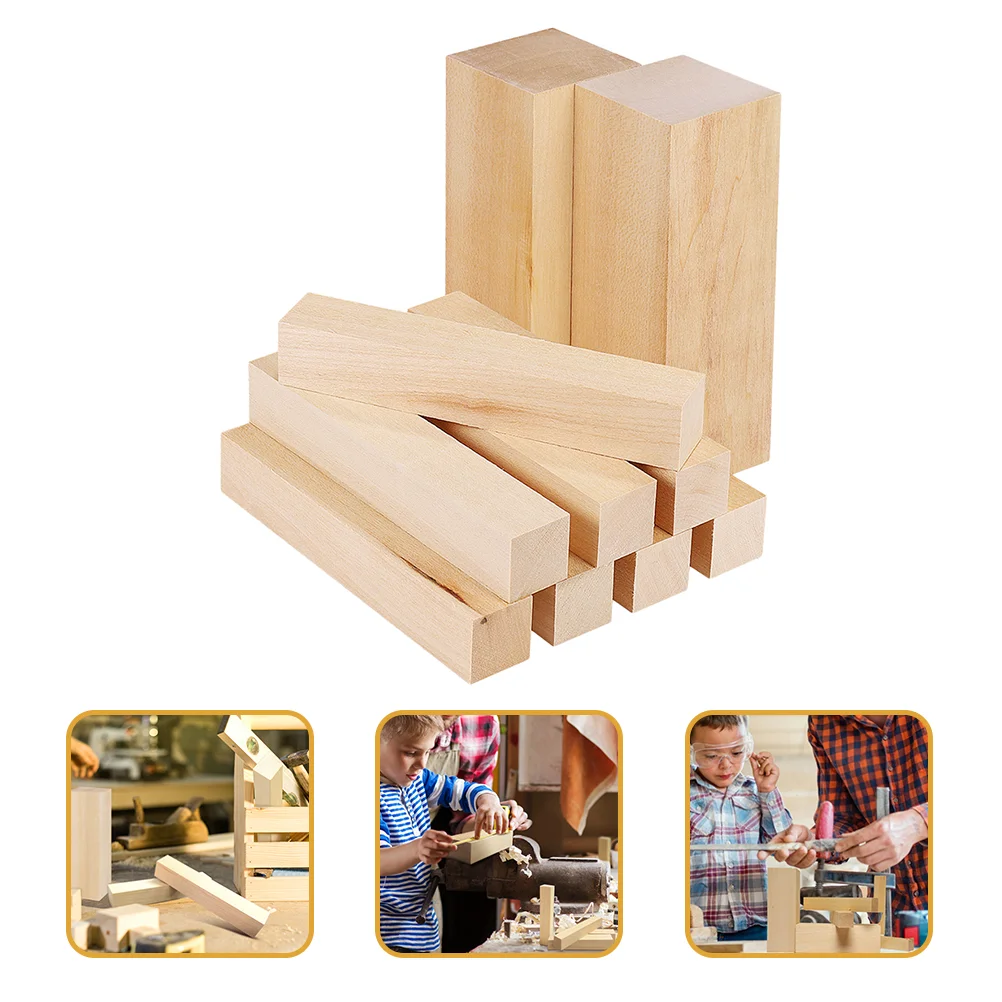 

Carved Basswood Strips Carving Blocks for Beginner Large Wooden Building Adults