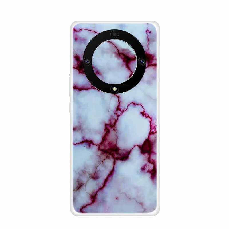 Marble Clear Soft TPU Silicone Back Cover - Transparent Coque