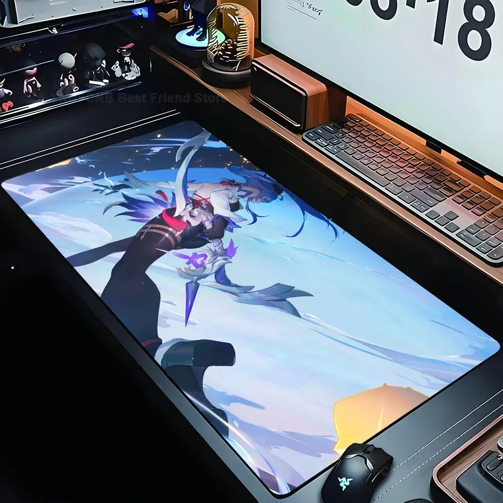 

Genshin Impact Ganyu Mousepad Table Playmat TCG CCG Mat Trading Card Game Mat Mouse Pad Gaming Play Mat Mousepad