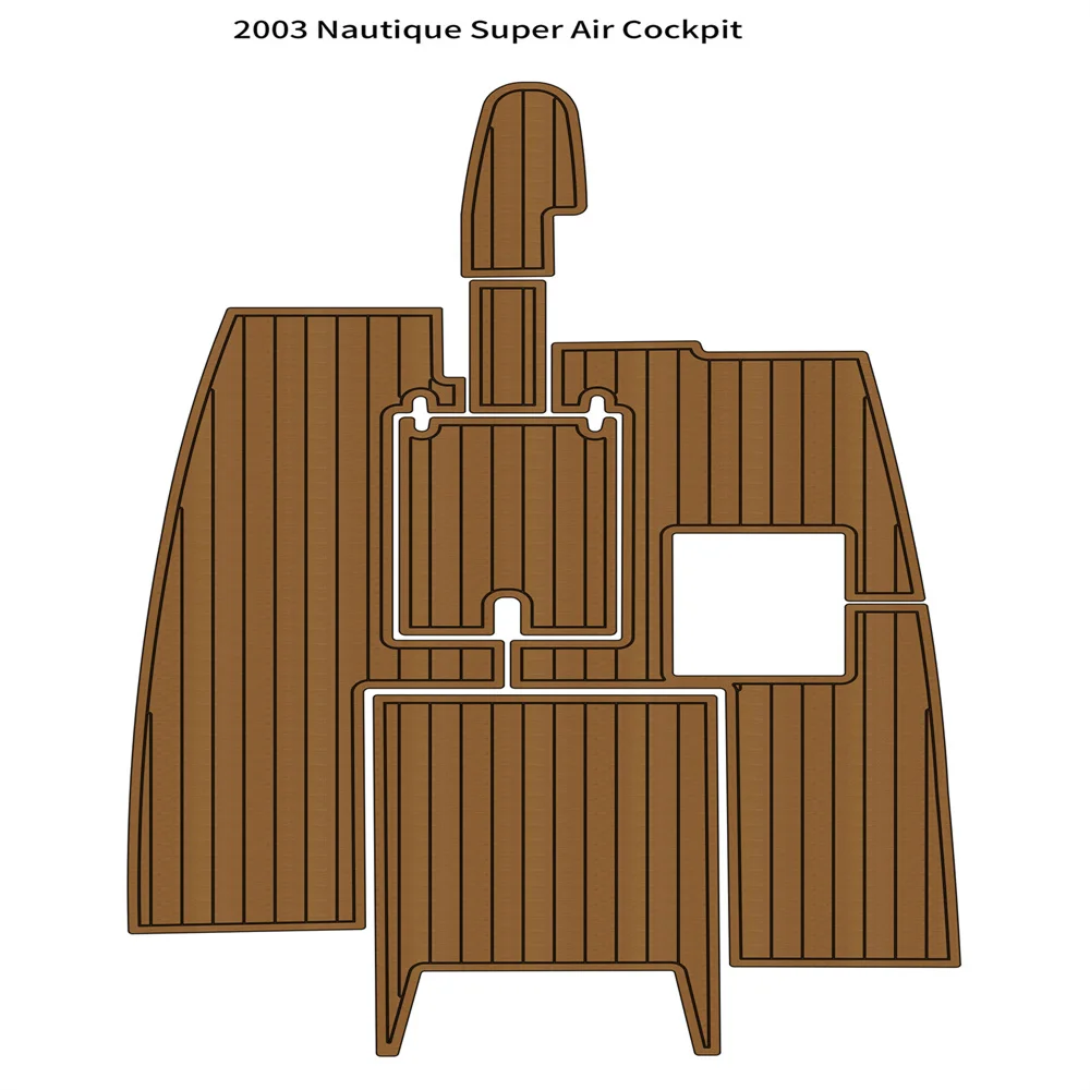

2003 Nautique Super Air Cockpit Pad Boat EVA Teak Deck 1/4 дюйма 6 мм