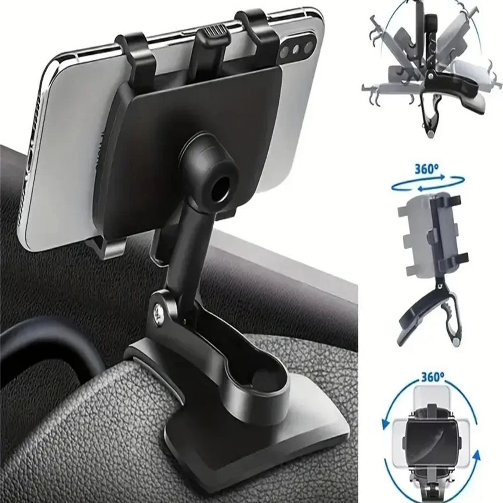 Universal Car Phone Holder Dashboard Car Clip Mount GPS Display Bracket Mobile Phone Stand For iPhone Samsung Xiaomi All Phone