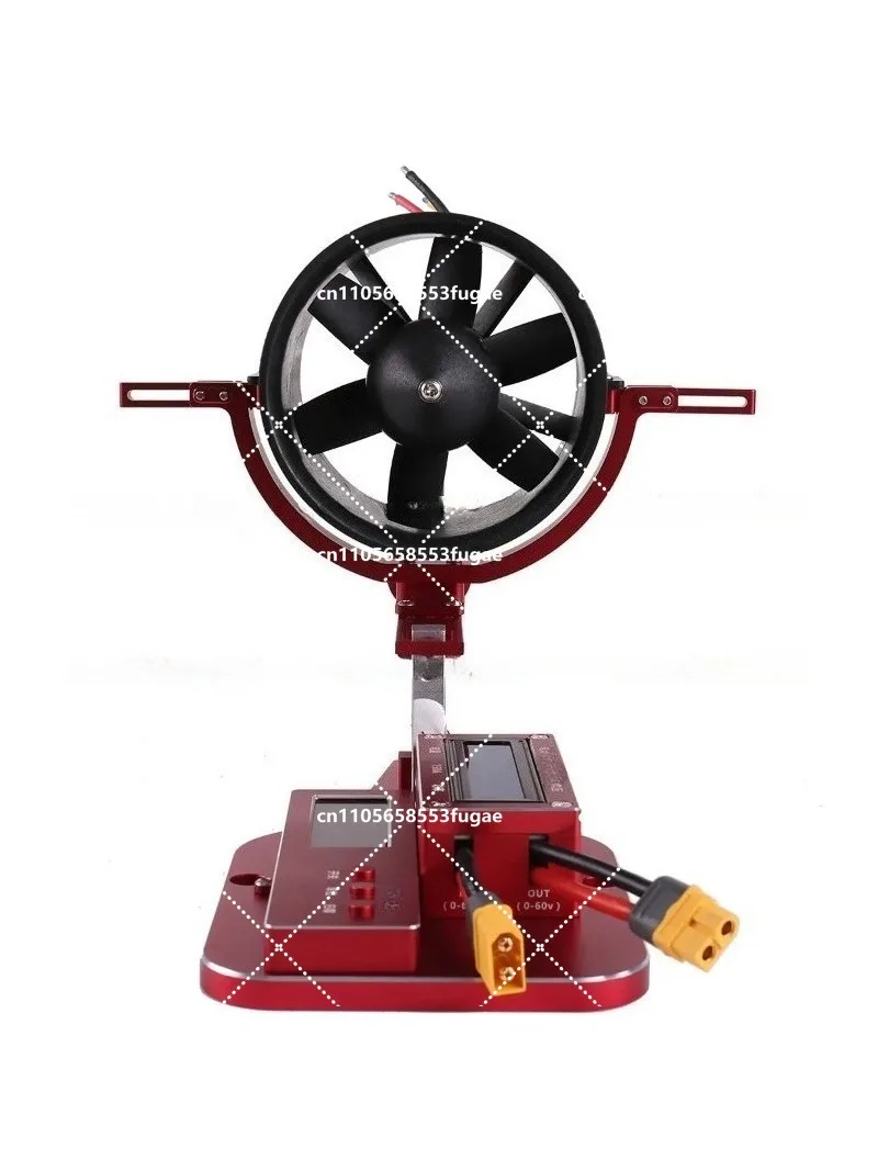 Testeur de poussée moteur RC 10kg MT10/MT10PRO installé sur un banc d'essai avec une hélice.