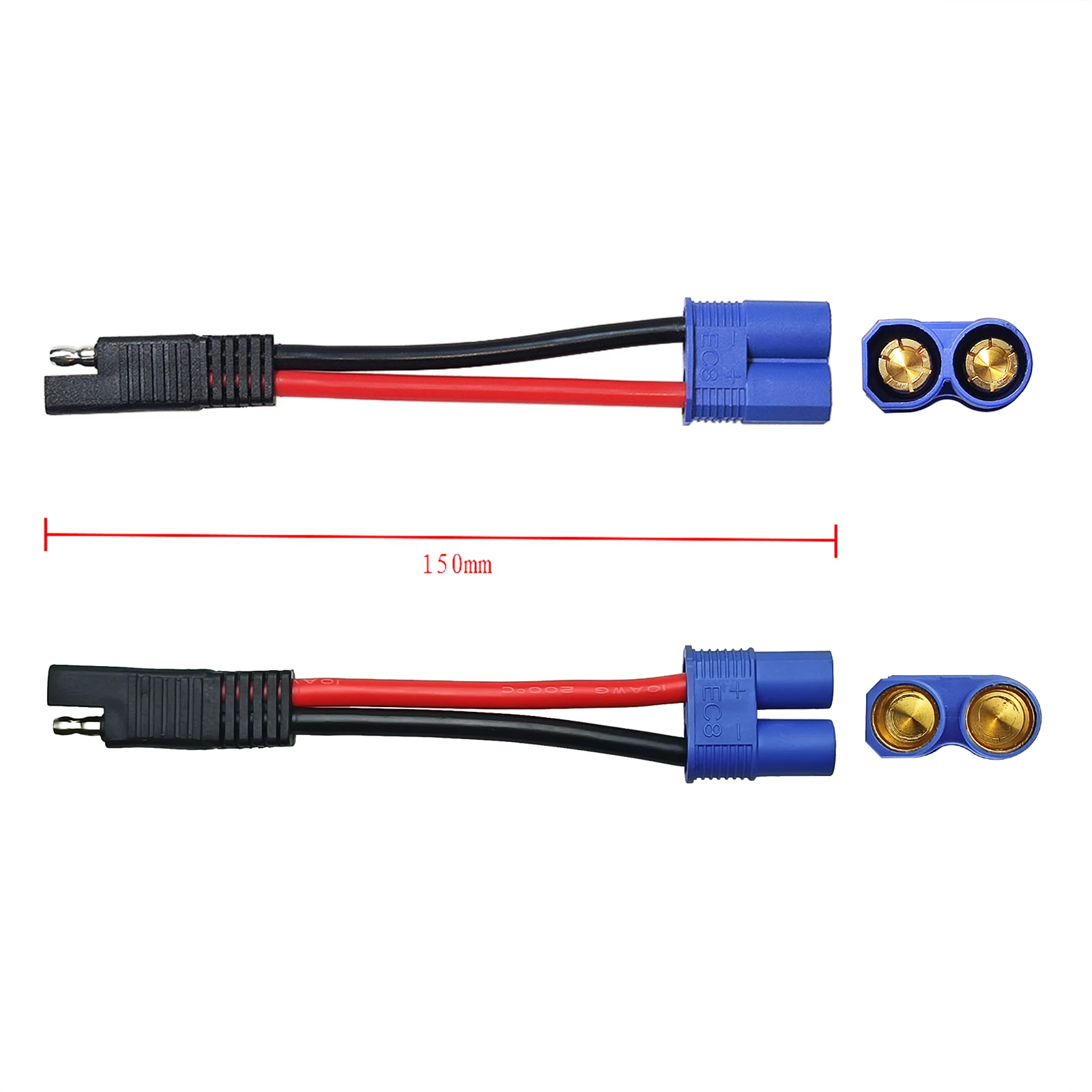 10awg ec8 Stecker/Buchse zu sae Power Automotive Adapter kabel mit 1 sae  Polarität Reverse Connector für Motor Solar panel Batterie - AliExpress