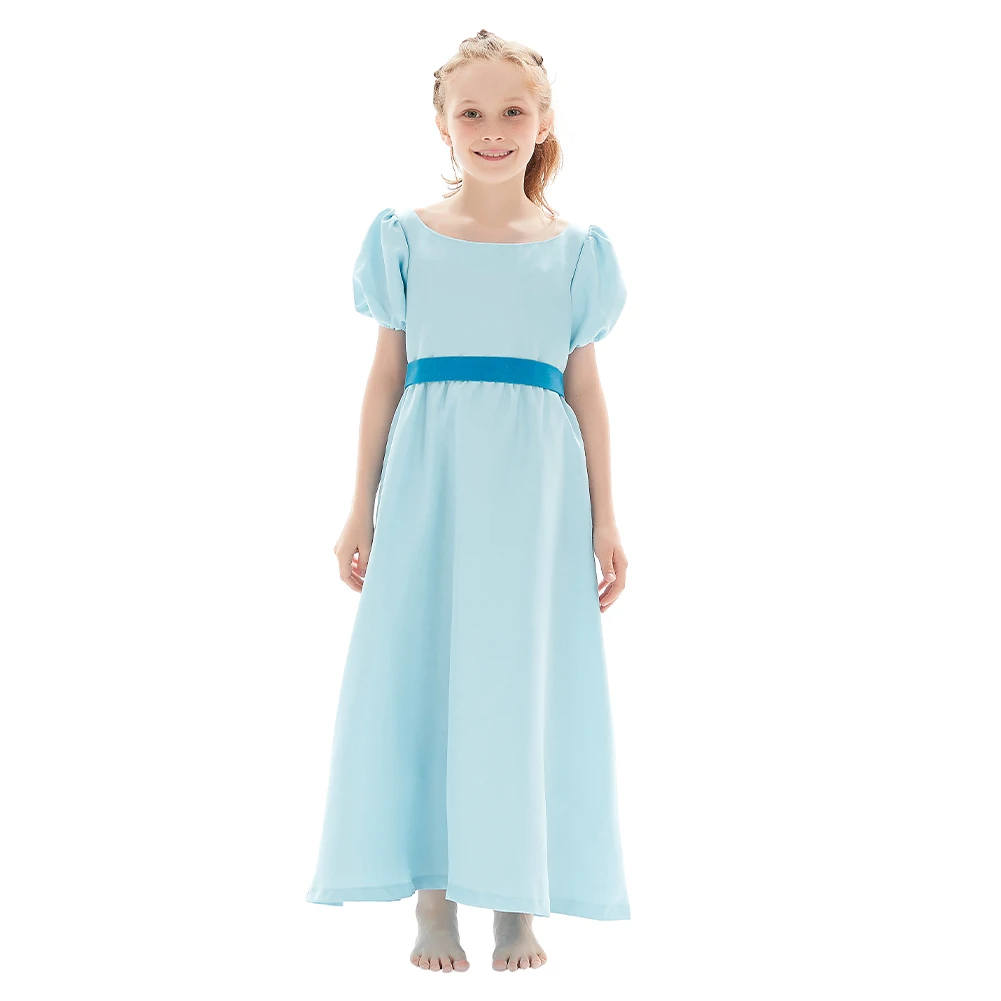 Fantasia Wendy Cosplay Costume Kids Girls Cartoon Peter Pan Dress Disguise Halloween Carnival Party Suit