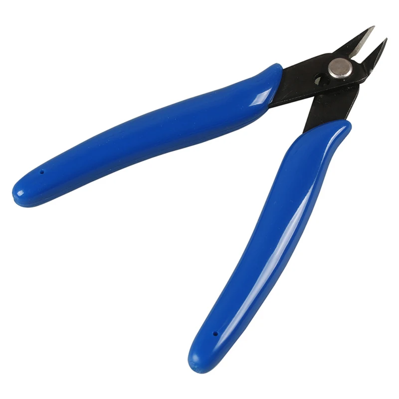 Jual 170 Wire Cutter DIY Trimmer Diagonal Side Cutting Cable Nippers Red Blue Pliers Hand Mini Snips Flush Nipper Trimmer Hand Tools I.1636210954 - View #2