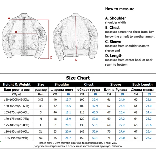 Chest Jacket Size 50 In Us 2024 USAFA Vintage Pilot Bomber Flight