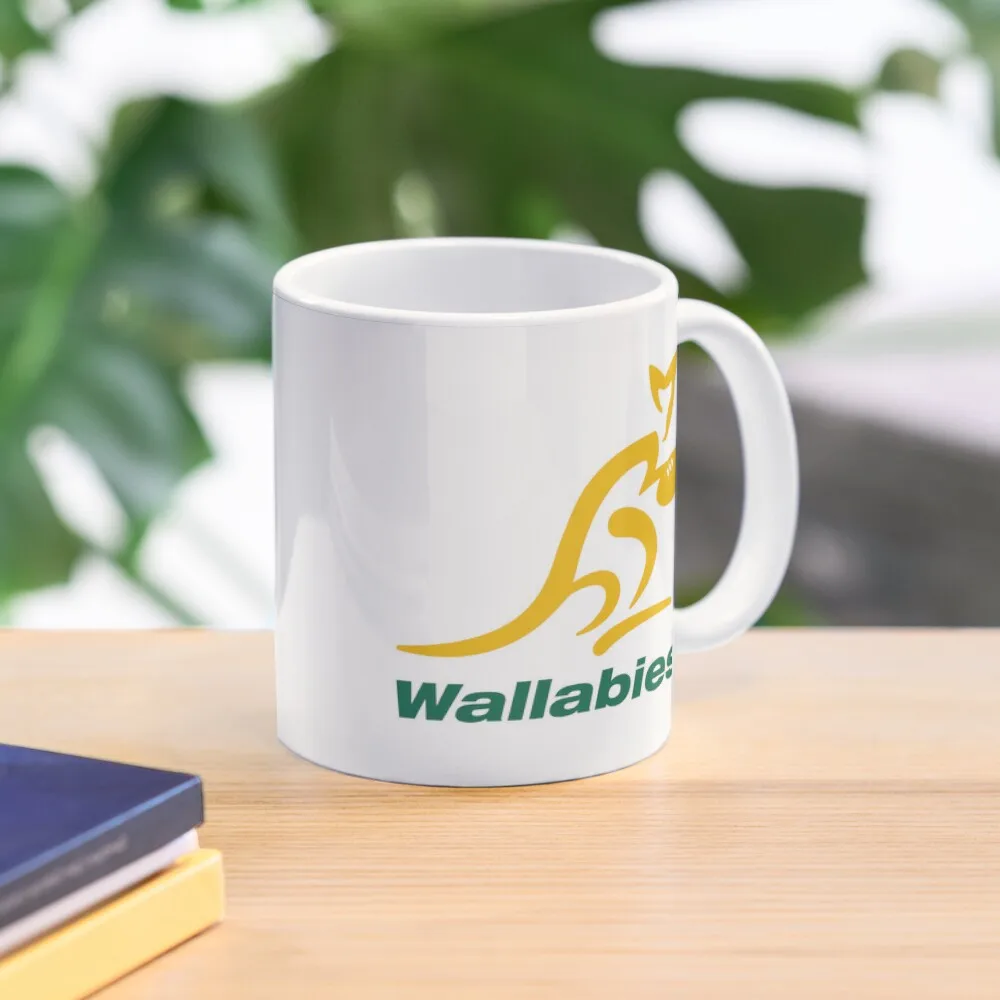 

Australia Rugby Wallabies Yellow Wallaby Coffee Mug Custom Cups Cups Ceramic Large Mug