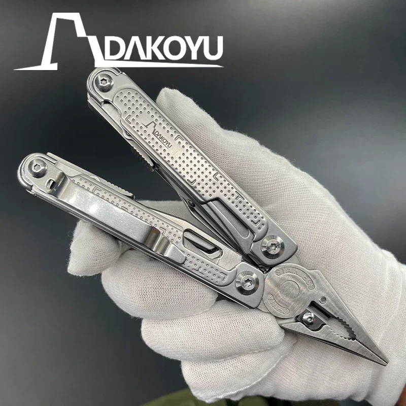 DAKOYU 접이식 멀티툴 플라이어, 다기능 조합 도구, 접이식 가위, EDC 야외 장비, 20 in 1