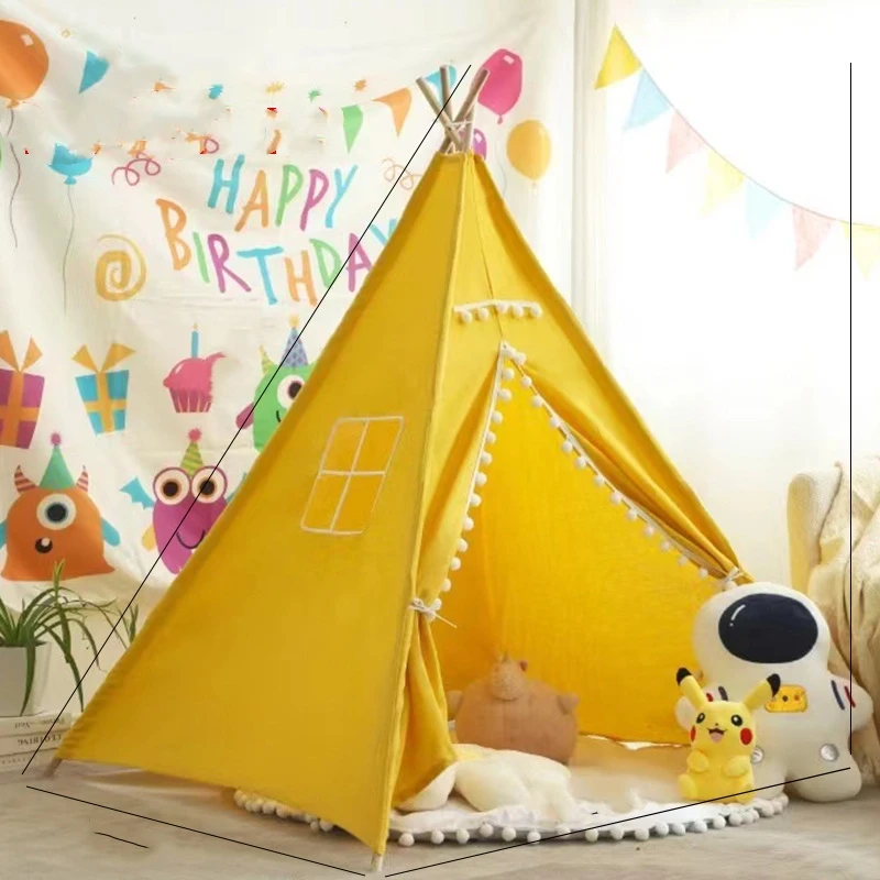 ins children's photography photo props Indian small tent game house indoor castle princess room hand-painted tent colorful pumpkin combinatio velvet baby boys girls photo prop children shooting newborn photography toys fall decor autumn photo