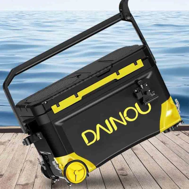 30 L 40L Fishing Cooler Box Ultra Light Wheeled Wild Fishing Seat Ice Box  Lightweight Fishing Bucket Fishing Chair