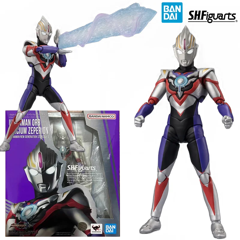 

Bandai Namco S.H. Фигуртс Ультрамен ORB Space Zeperion 16 см аниме Оригинальная фигурка модели игрушки коллекция подарков на день рождения