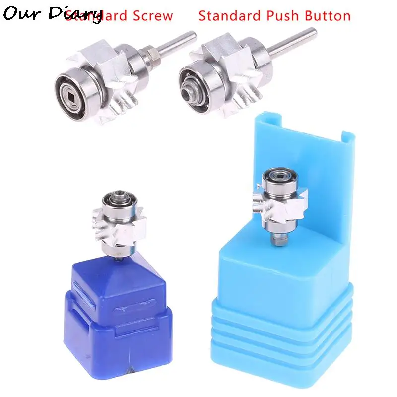 

New 1pc Dental Turbine Cartridge Rotor NSK High Speed Standard Handpiece Push Button Torque Bearing Rotor Stainless Steel