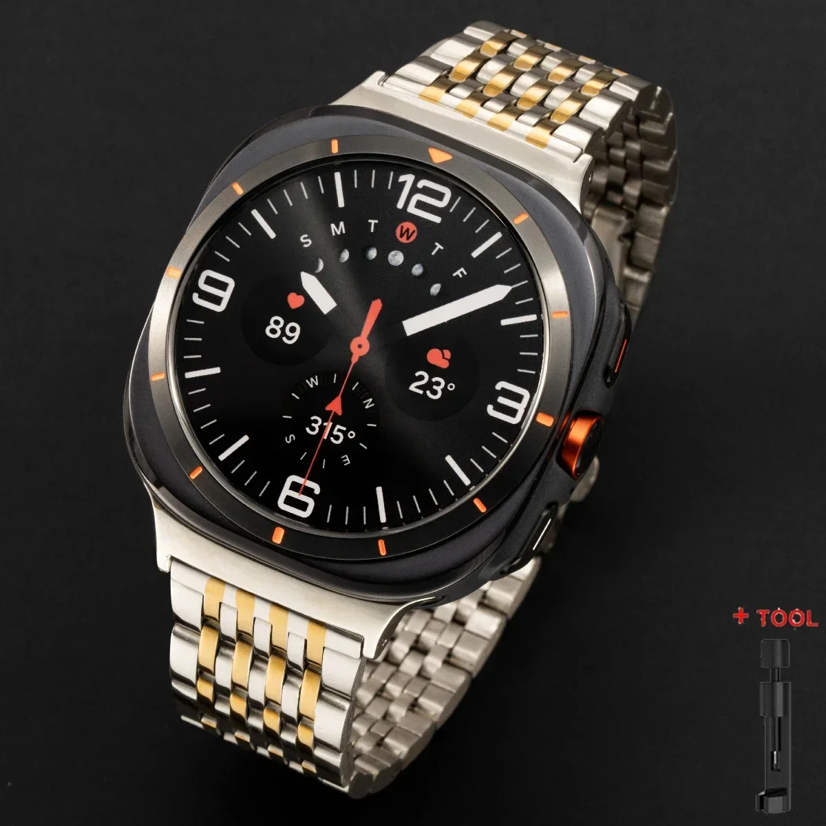 Quick Fit Stainless Steel Metal Band for Smartwatch - No Gap Bracelet Design