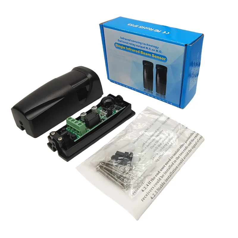 Universal ac Dc12v24v Aaa Bateria sem Fio Automático Porta Fotocélula Sensor Feixe - Image 4