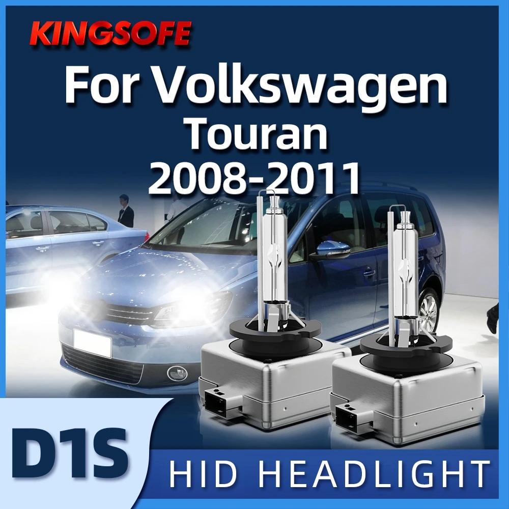 

KINGSOFE D1S Xenon HID Car Headlight Bulbs 6000K White Fit For Volkswagen Touran 2008 2009 2010 2011