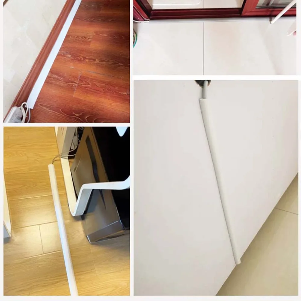 Description Picture 5 of item2CM Electric Wire Slot Cable Concealer Floor Cord Cover Self-Adhesive Cord Protector Extension Wiring Duct Cable Cover