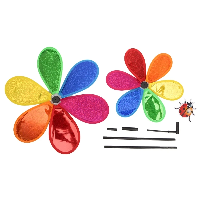 

Y1UB Sequins Insect Windmill Whirligig Wind Spinner Home Yard Garden Decor Kids Toy