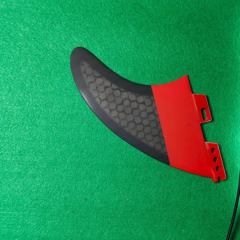 NEW FCS2 MF L Red Honeycomb Surf Fin Honeycomb Structure Fiberglass, Durable Anti-Loss, Easy Fit for Most Boards, Beginner Sta