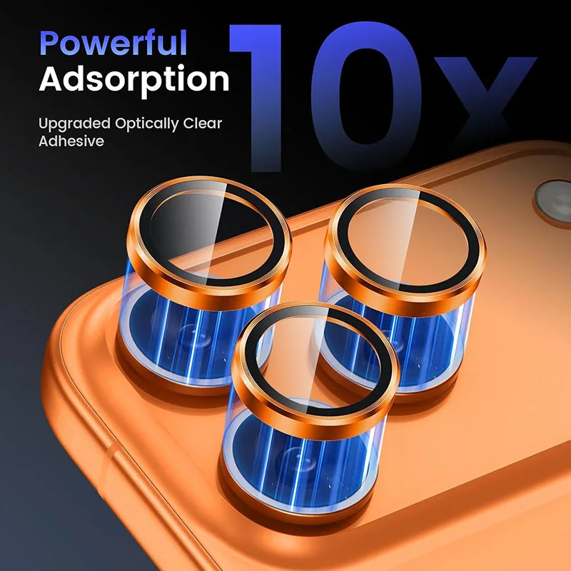 Metal Glass Camera Protector Ring Case Image 6
