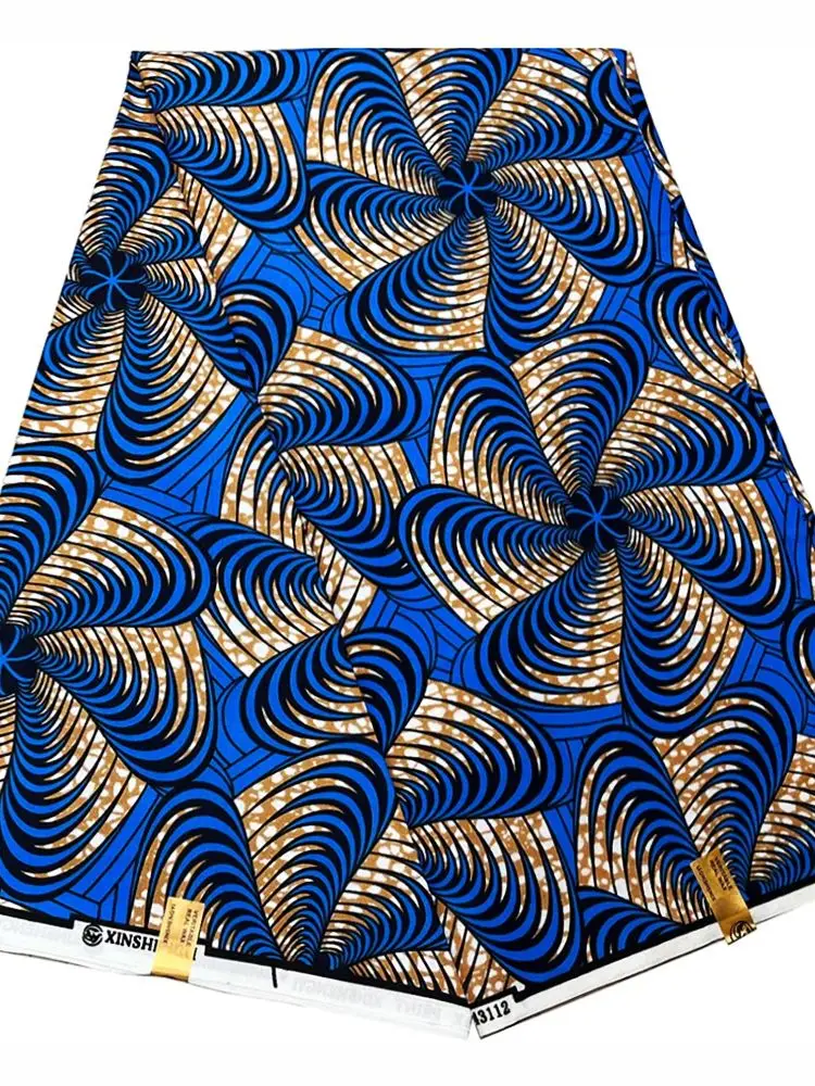 Elegant Polyester African Fabric for Women Traditional African Ankara Batik Fabric
