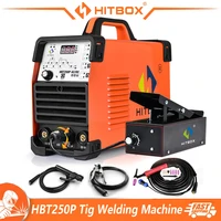 HITBOX AC/DC Aluminium Tig Welding Machine IGBT Inverter 2T/4T HF TIG/MMA ARC Stick Argon Precise Digital Pulse Welder HBT250P 1