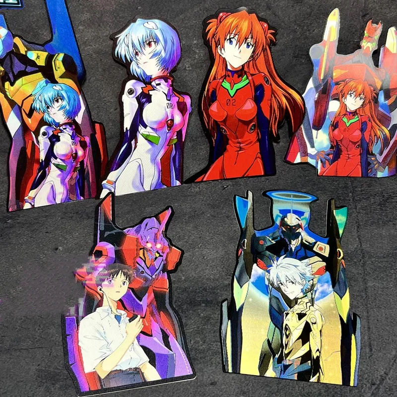 

Наклейка с иллюзией Eva, наклейка с изображением асуки, Аянами, Рей, Каору, Нагиса, студент, шиньцзи, декоративная наклейка для автомобиля, креативные Мультяшные аксессуары для чемоданов