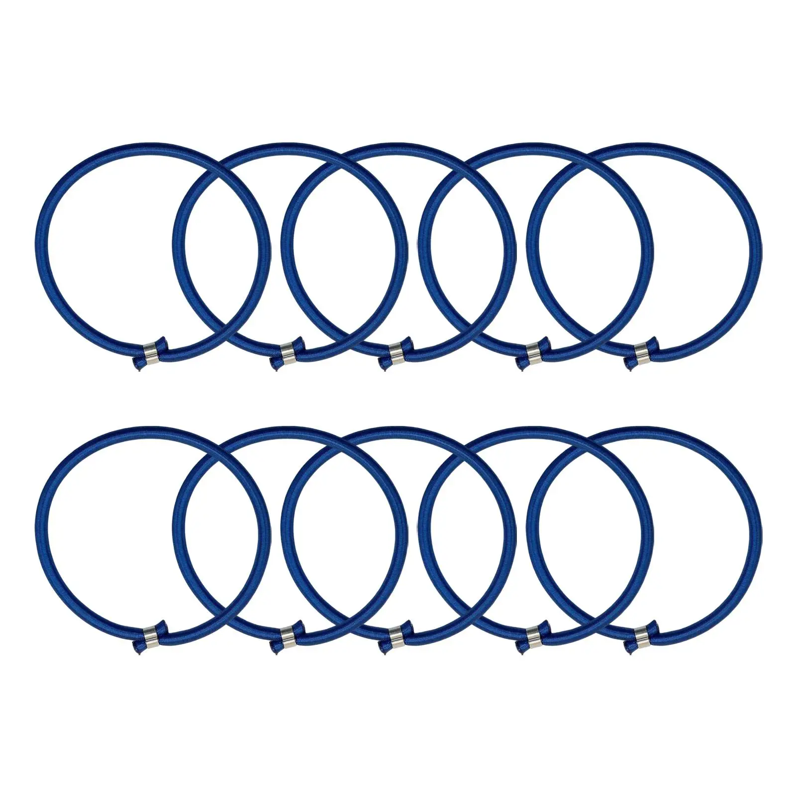 10Pcs Trampoline Elastic Rope 8mm Elastic Ties Bungee Cord Stretch Cord for Indoor Trampoline Tarp Fitness Trampoline Tent 4