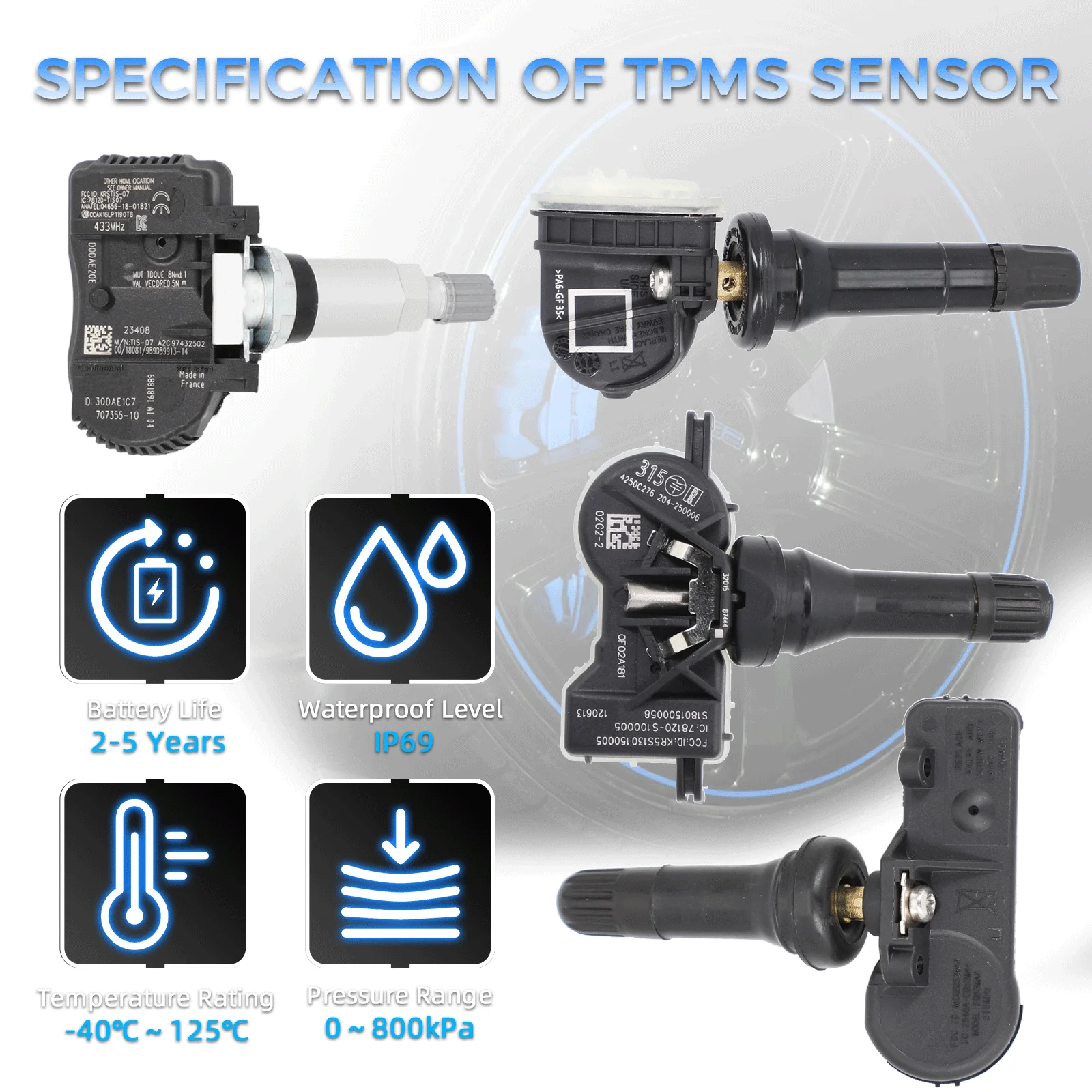 NEVOSA 13516164 TPMS Ÿ̾ з ,   ĳ ATS  ũ ȶ  GMC  ÿ 12768826