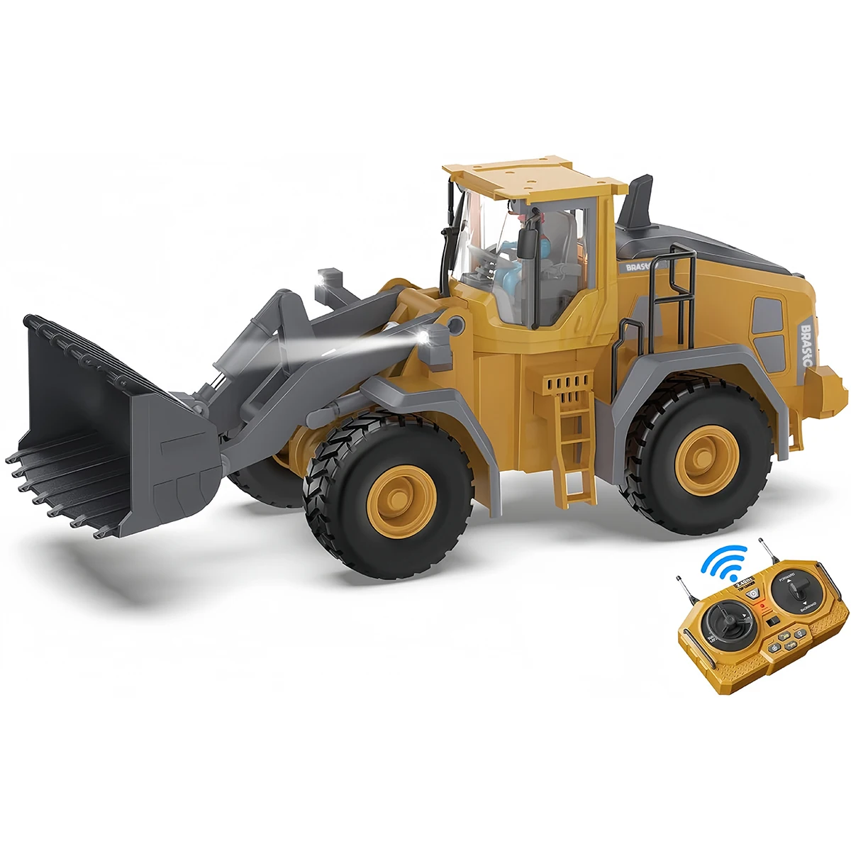 Carro de Carregamento Remoto Carro de Brinquedo de 9 Canais com Luz Sonora 1:20