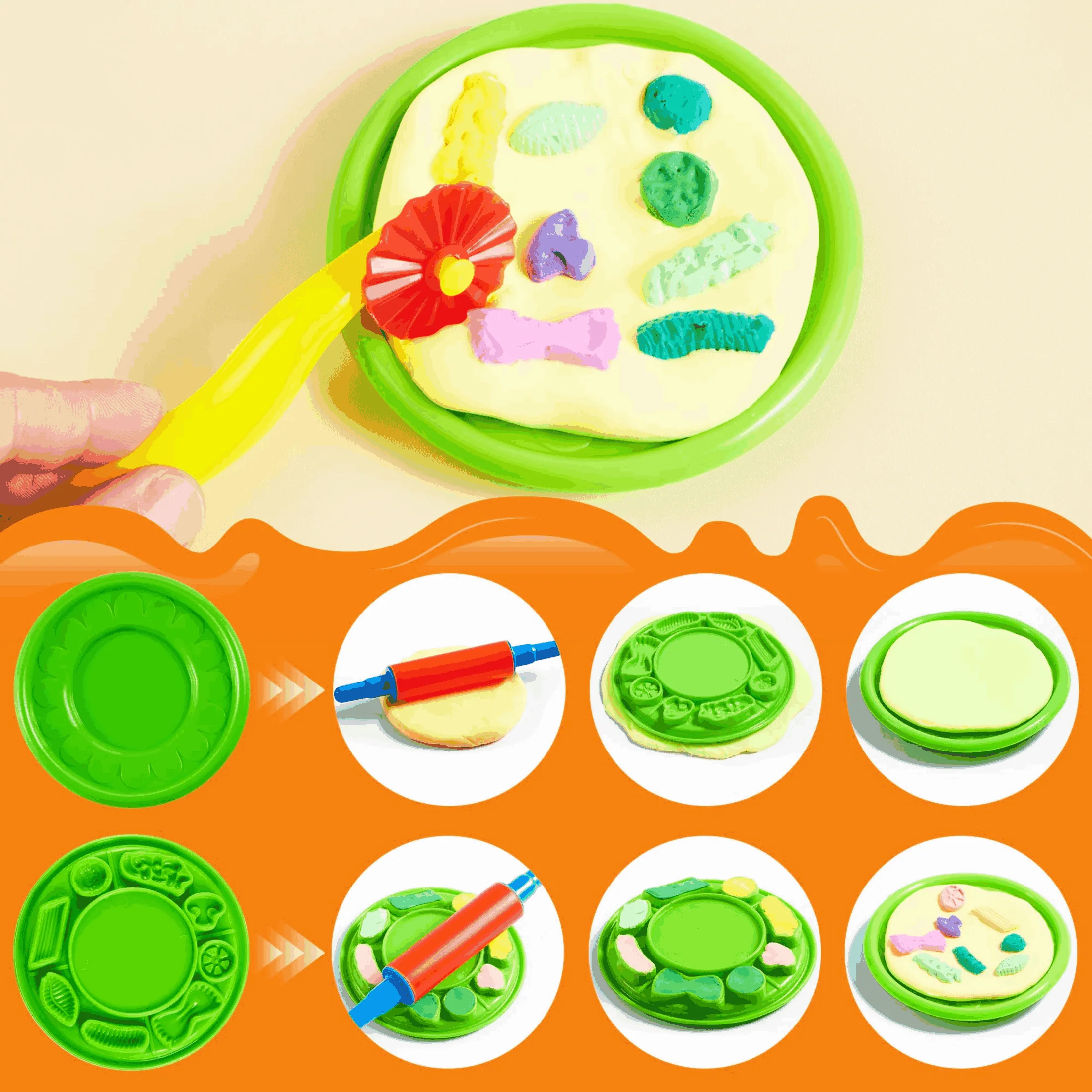 Dough Play Tool for Kids Cartoon Dinosaur Fruit Roller Cutter Scissor Playdough  Accessories Plasticine Mould Early Education Toy - AliExpress