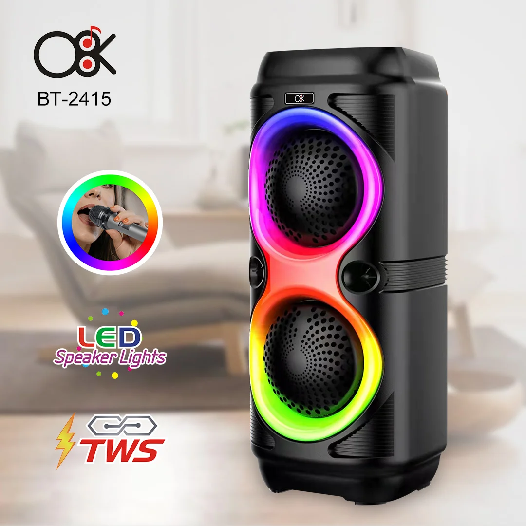 BT-2413/14/15 Dual 4 Inch Horn High-power Wireless Bluetooth Speaker ...