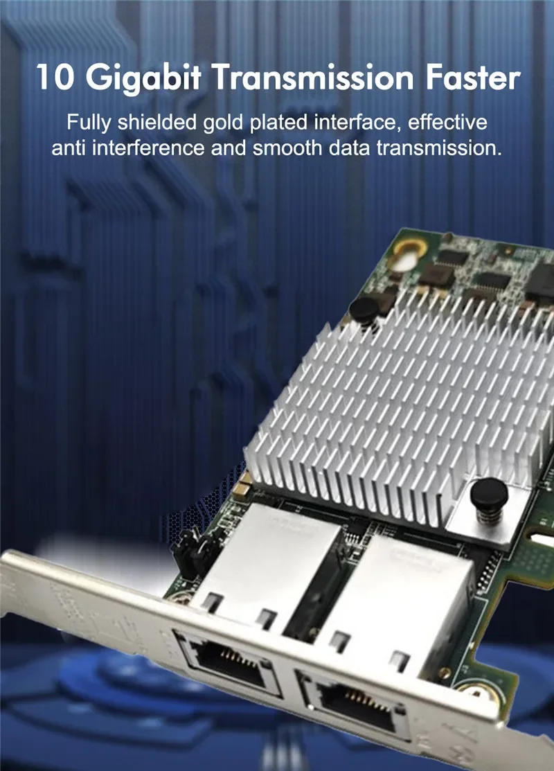 High-Speed Dual-Port 10Gbps Ethernet Network Card